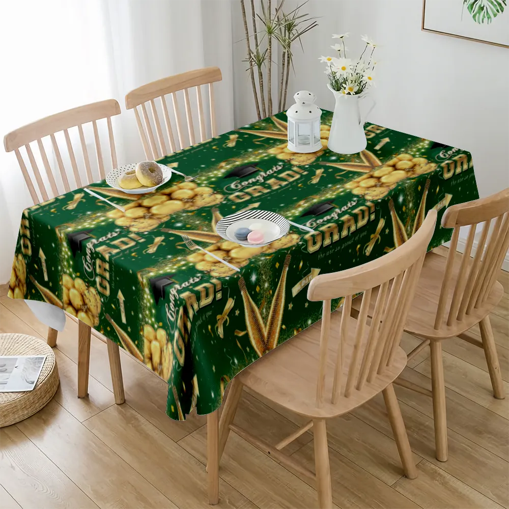 2023 Graduation Decoration Tablecloth, for Dining Tables, Buffet Parties and Camping(#46 S-54x54'')