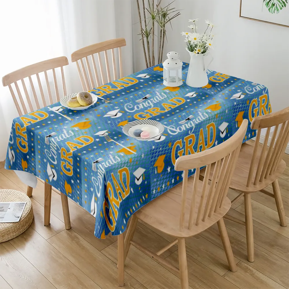 2023 Graduation Decoration Tablecloth, Suitable for Dining Tables, self-Service Parties and Camping(#126 S-54x54'')