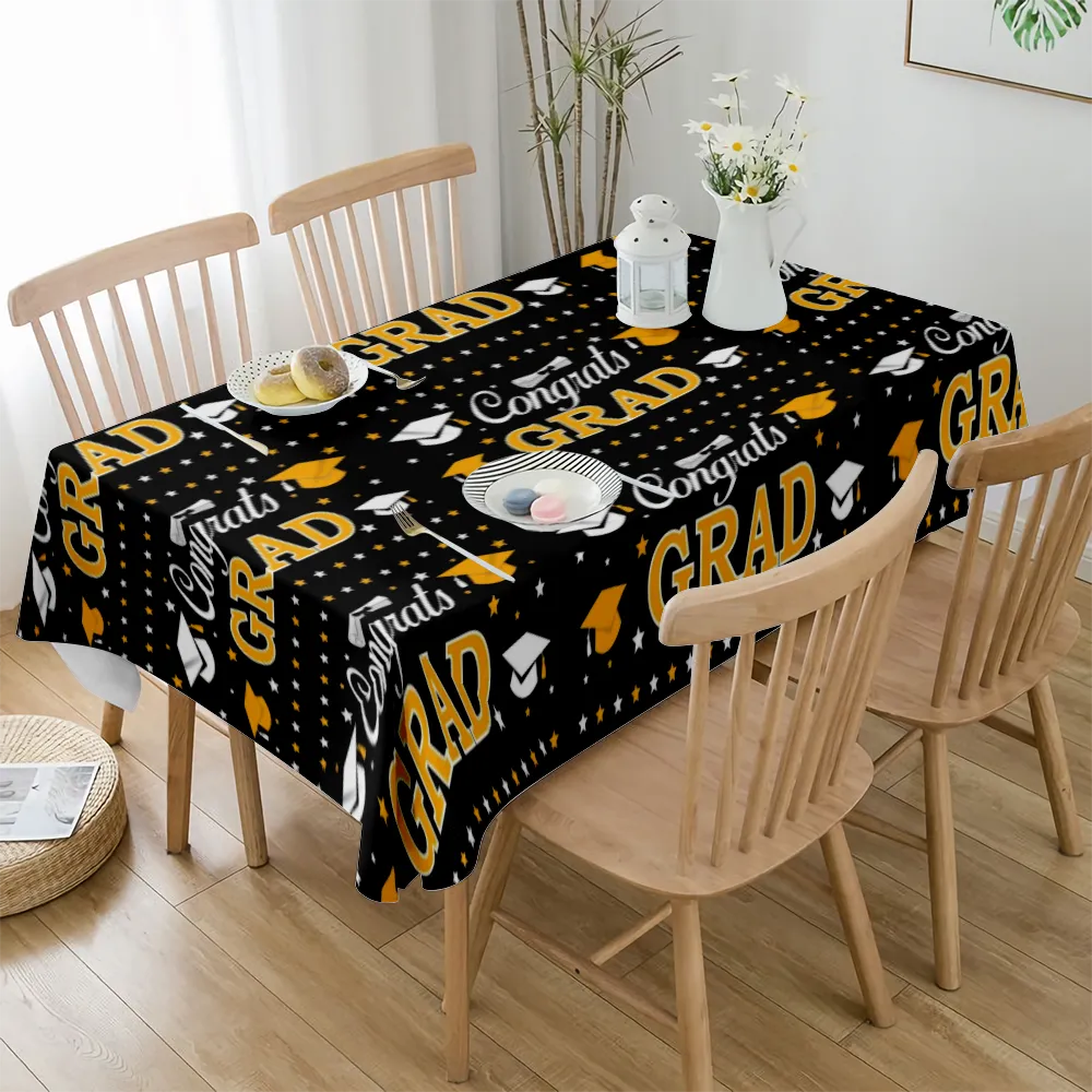 2023 Graduation Decoration Tablecloth, Suitable for Dining Tables, self-Service Parties and Camping(#130 S-54x54'')