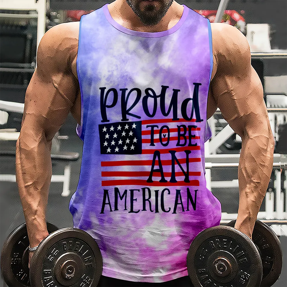 4th of July Tank Top Sleeveless Tee Shirt American Flag USA Flag 4th of July Eagle Graphic Sleeveless Muscle T-Shirt(H131,100)