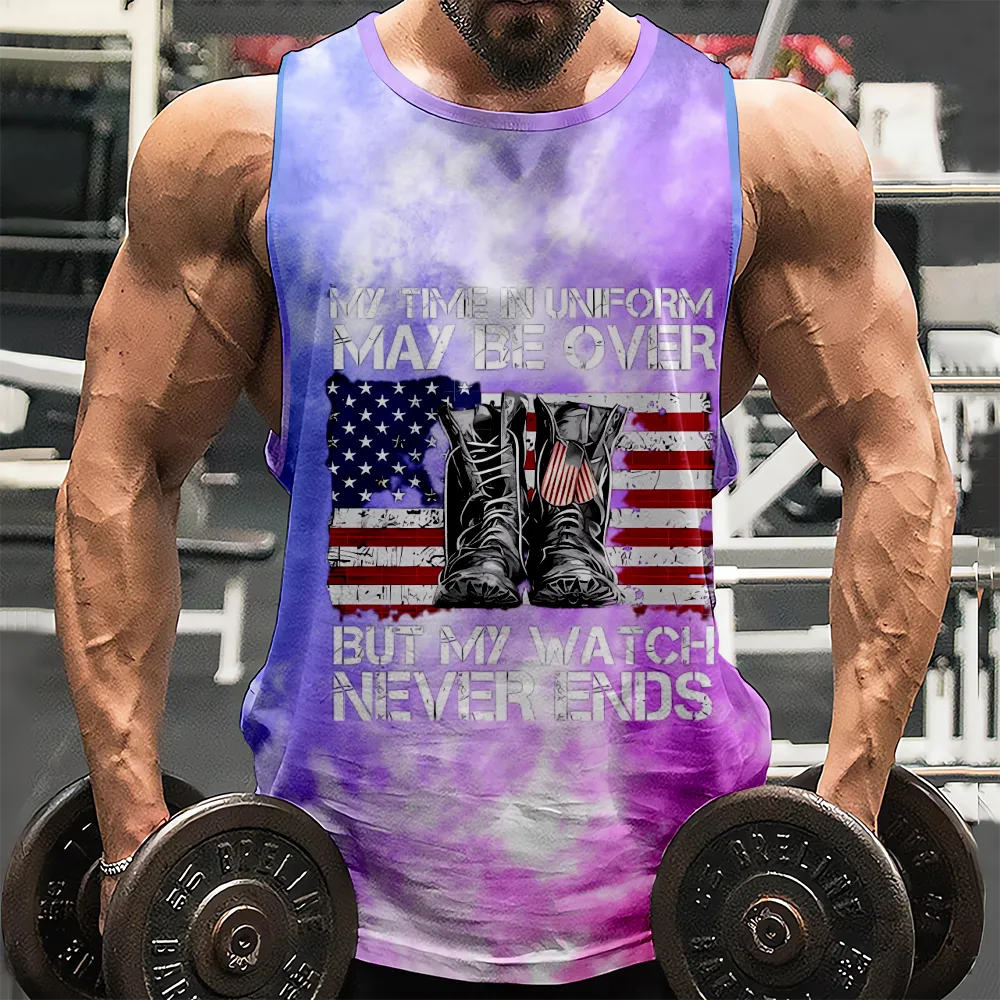 4th of July Tank Top Sleeveless Tee Shirt American Flag USA Flag 4th of July Eagle Sleeveless Muscle Tees for Gym Workout Party(H143,100)