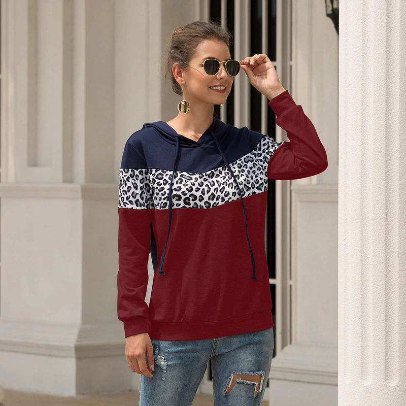 Women's Fashion Casual Printing Hooded Sweater