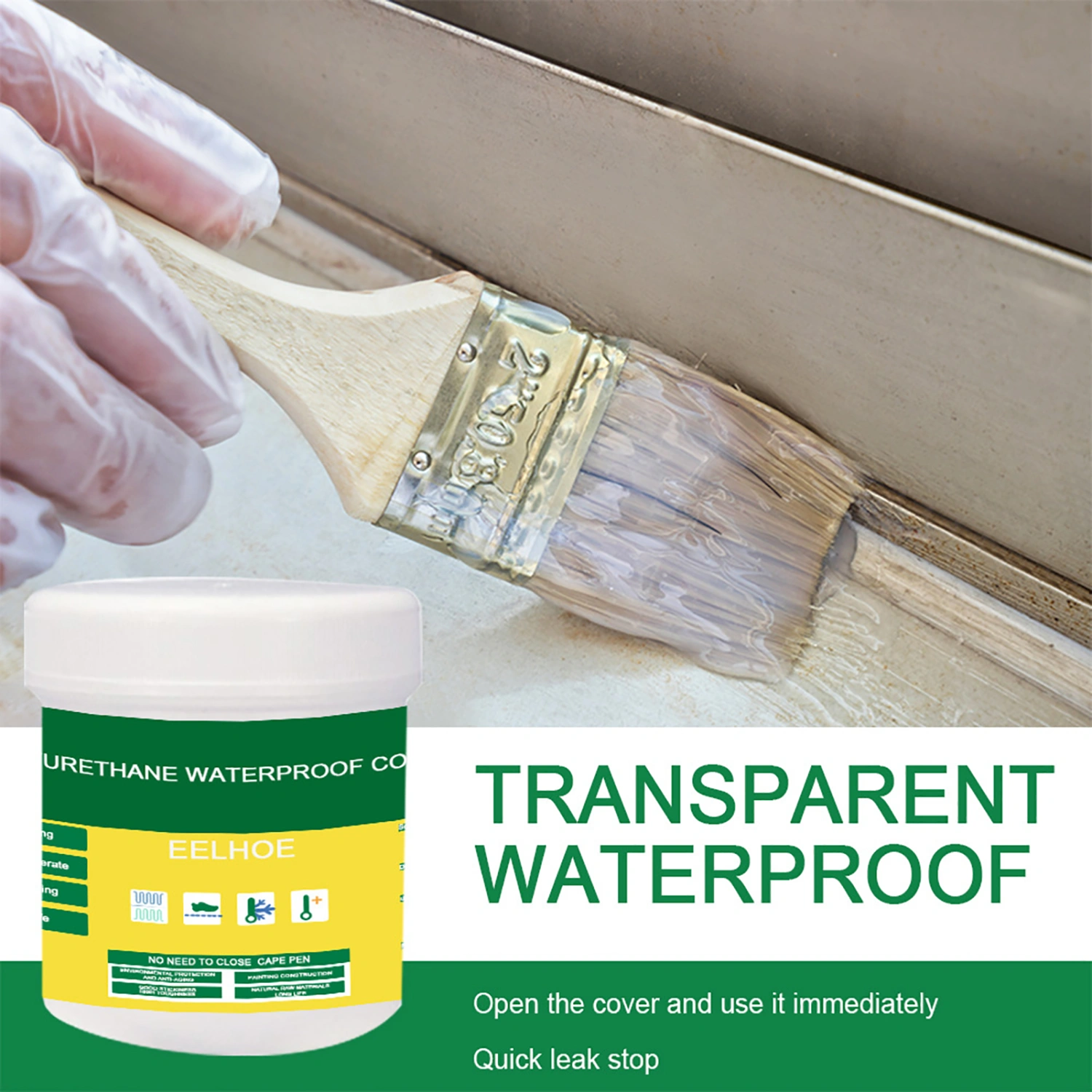 Transparent Waterproof Adhesive Glue Sealer Bathroom Toilet Tile Repair Tool