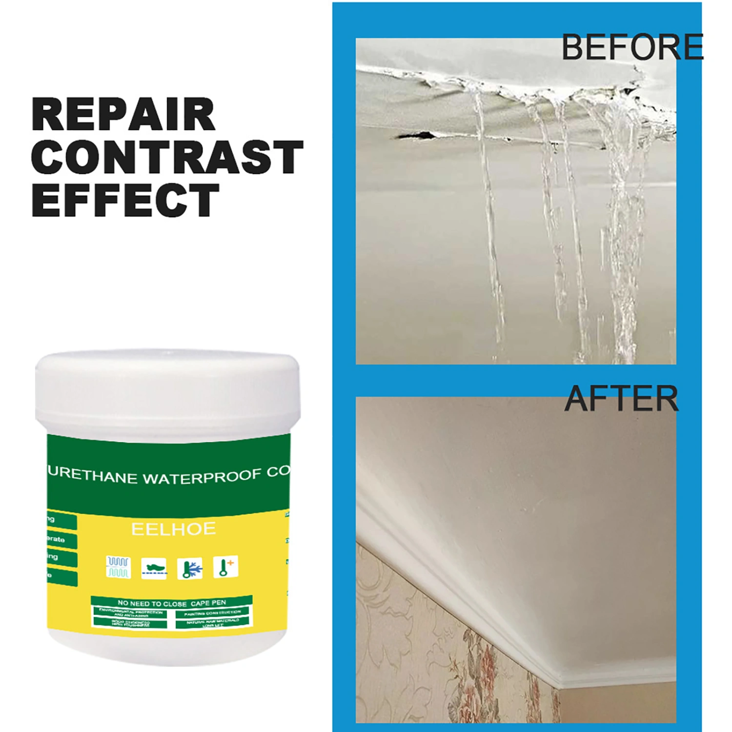 Transparent Waterproof Adhesive Glue Sealer Bathroom Toilet Tile Repair Tool