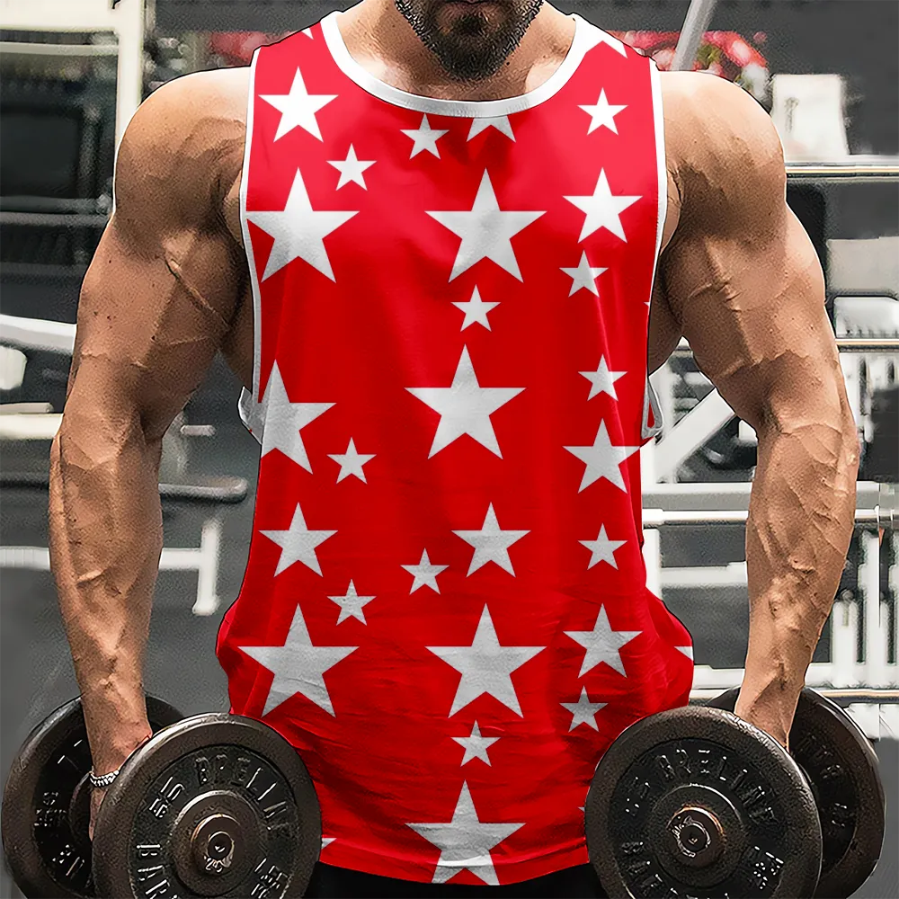 4th of July Sleeveless Shirt American Flag USA Flag 4th of July Eagle Sleeveless Muscle T-Shirt for Gym Workout Party(H247,100)