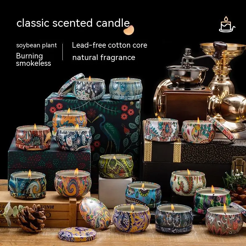 Soybean Wax Dried Floral Fragrance Candle Set