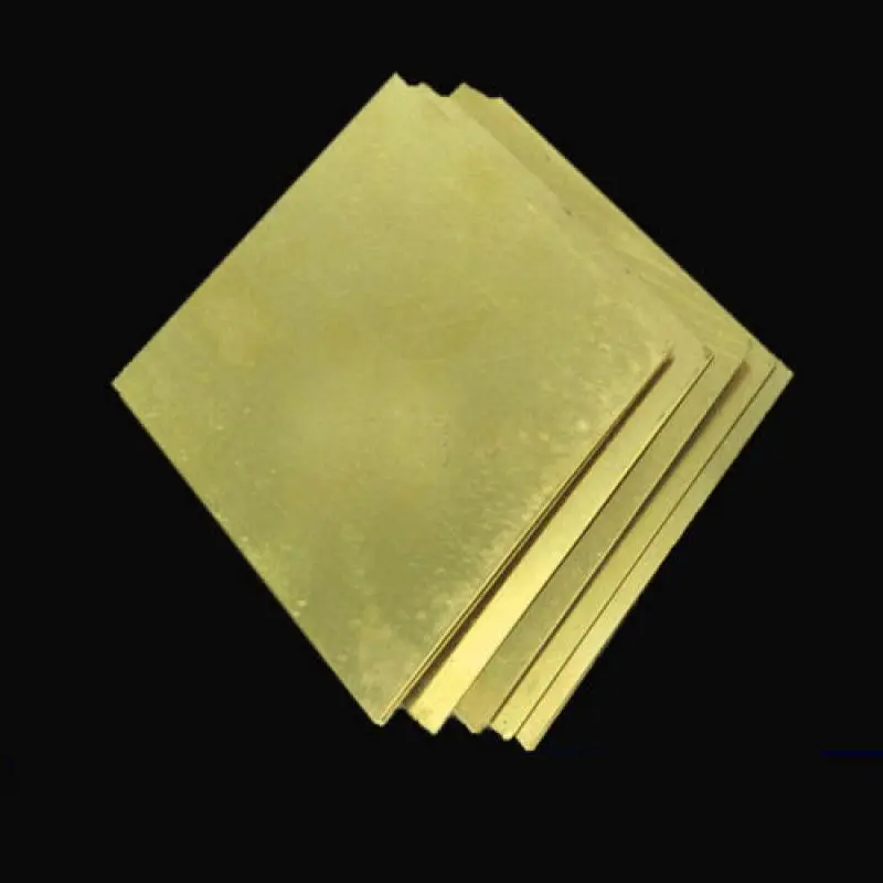 H62 Brass Plate Thickness Block Square Material Processing Custom Cutting