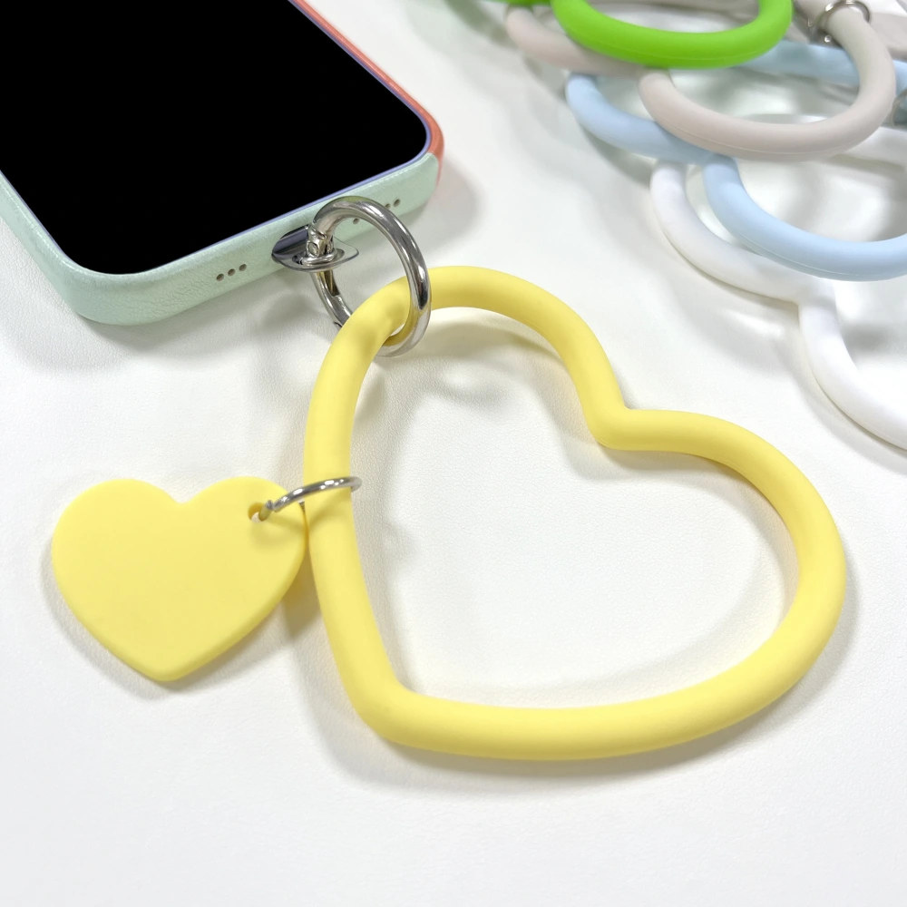 Solid Color Silicone Anti-lost Key Ring