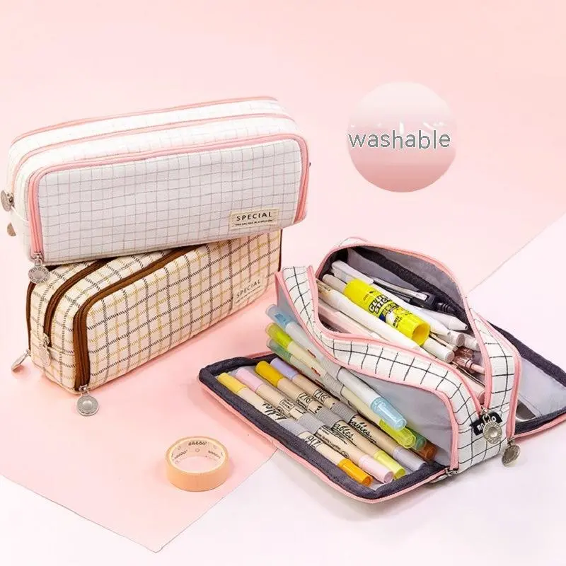 Multifunctional Double Open Multi-layer Pencil Case