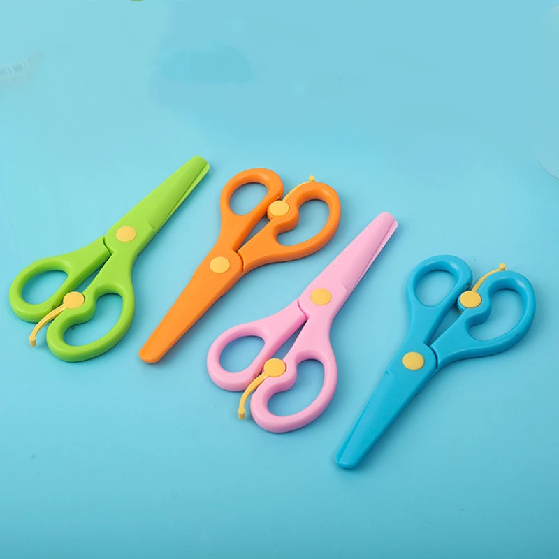 Children's Safety Scissors Plastic Color Scissors Student Handmade DIY Scissors