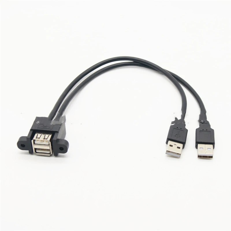 USB 20 Cable Dual-port USB Extension Cord