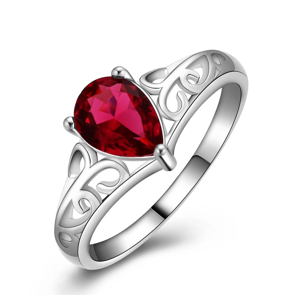 Vintage Elegant Lady Ruby Ring