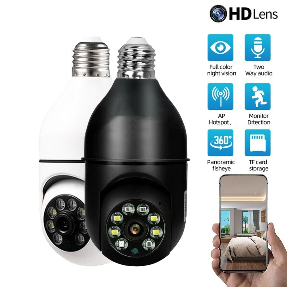 Home Wireless WiFi Night Vision Bulb Camera