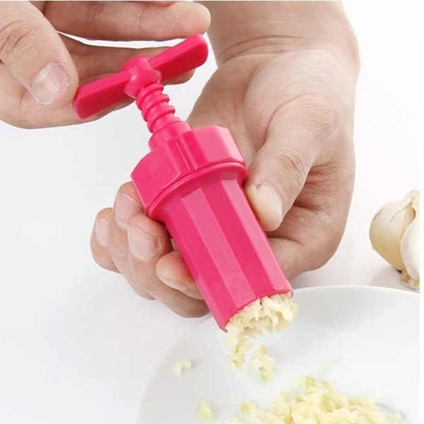 Latest Design Hot Selling Easy Use Garlic Press Stirrer Presser Garlic Peeler Crusher Kitchen Tool