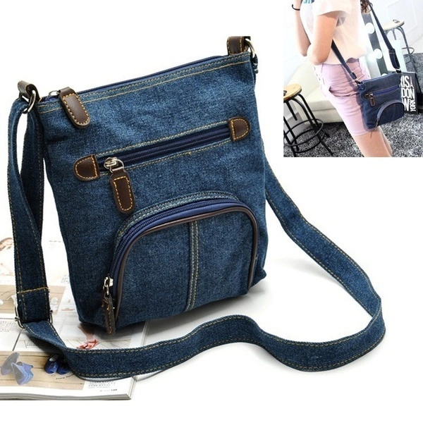 Fashion Jean Denim Shoulder Purse Crossbody Messenger Satchel Bags Gifts