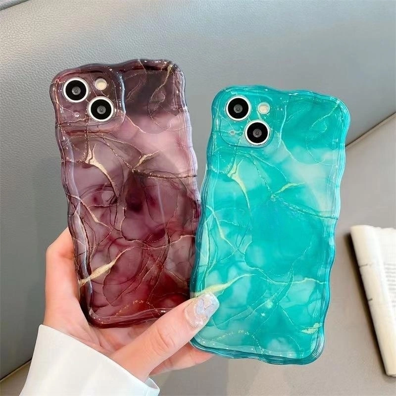 Blooming Marbling Color Drop-resistant Phone Case