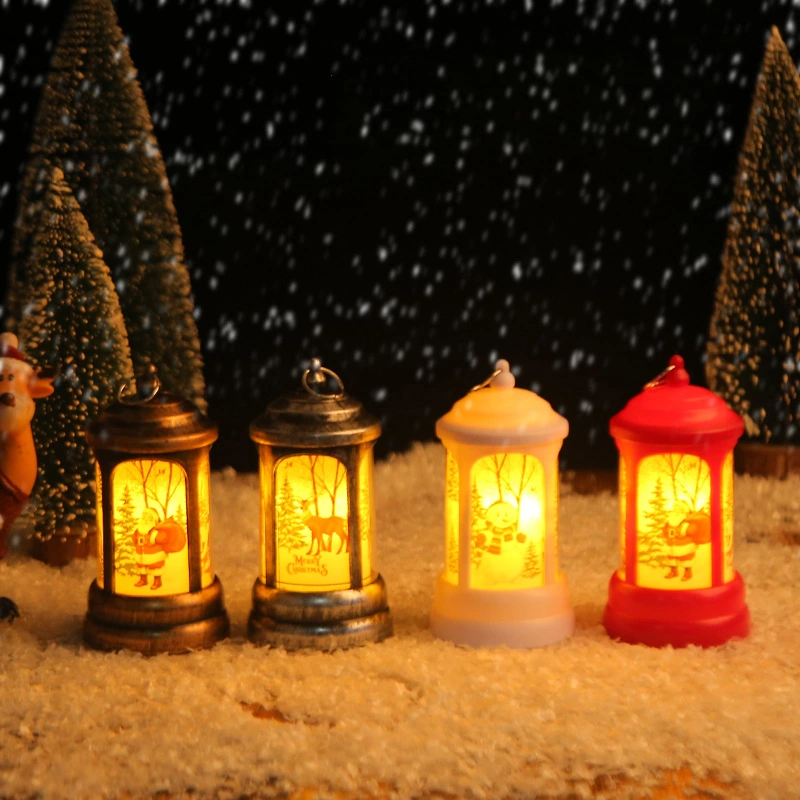 Christmas Portable Small Oil Lamp Decorations Gift