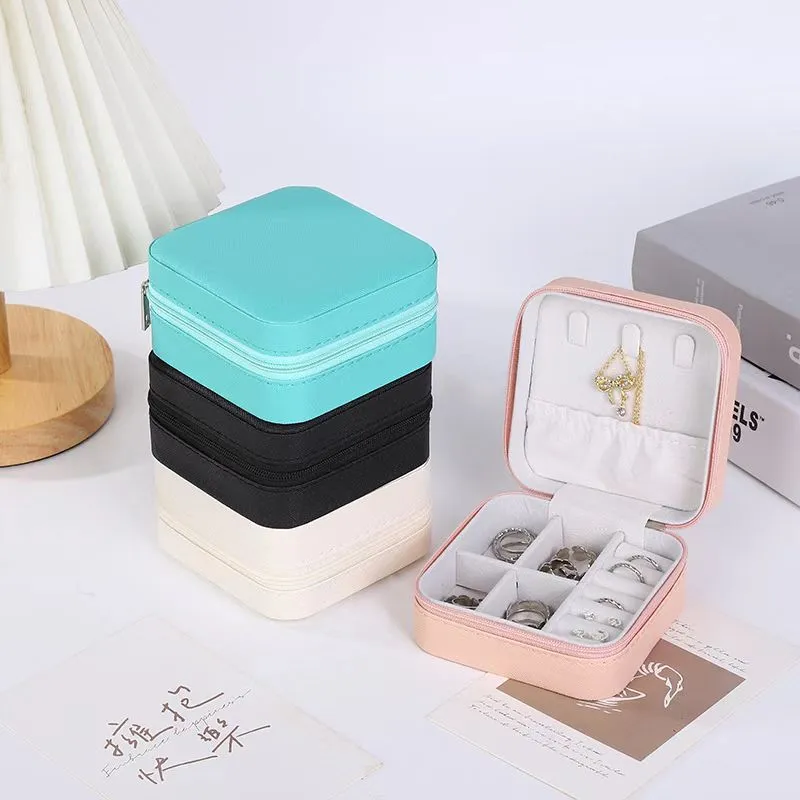 Square Portable Storage Jewelry Box