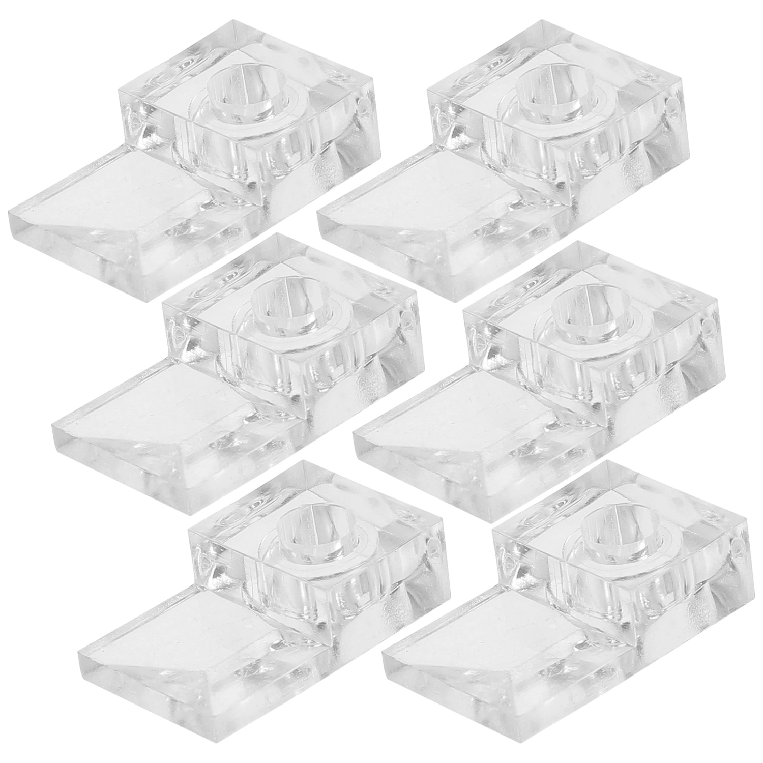 20 Sets Mirror Clips Wall Hanging Kit Mirror Hangers Mirror Clips for Frameless Mirror