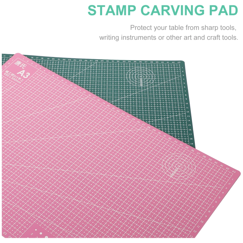 2pcs A3 Size Cutting Mats Self-Healing Cutting Boards PVC Cutting Pads