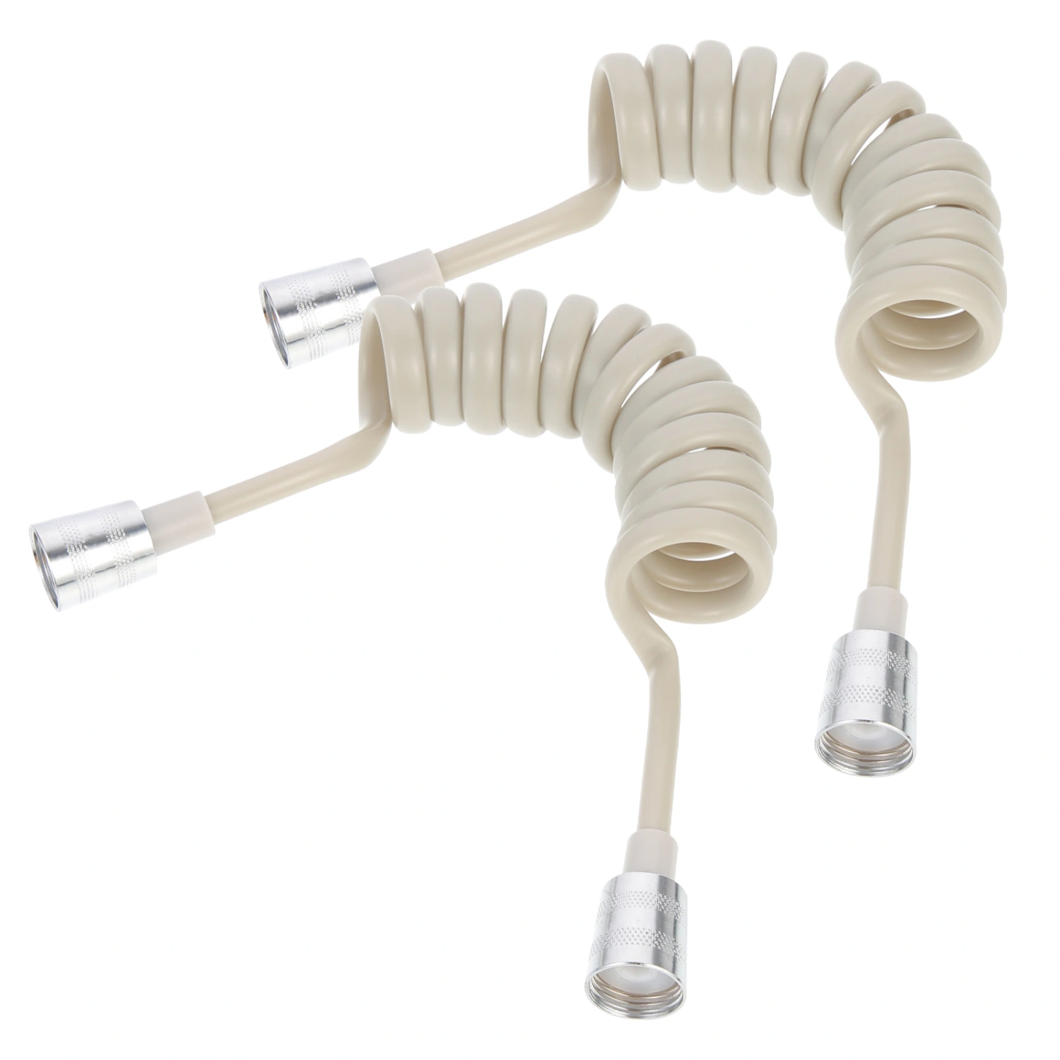 2pcs Household Shower Head Hoses Water Pipes Showering Supplies (Grey)