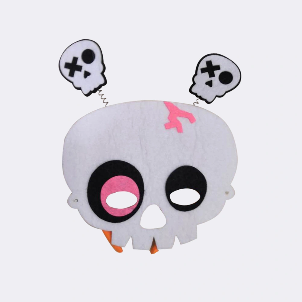 6pcs Halloween Supplies Pumpkin Ornaments Headband Skull Mask Hair for Kids Adults (Random Style)