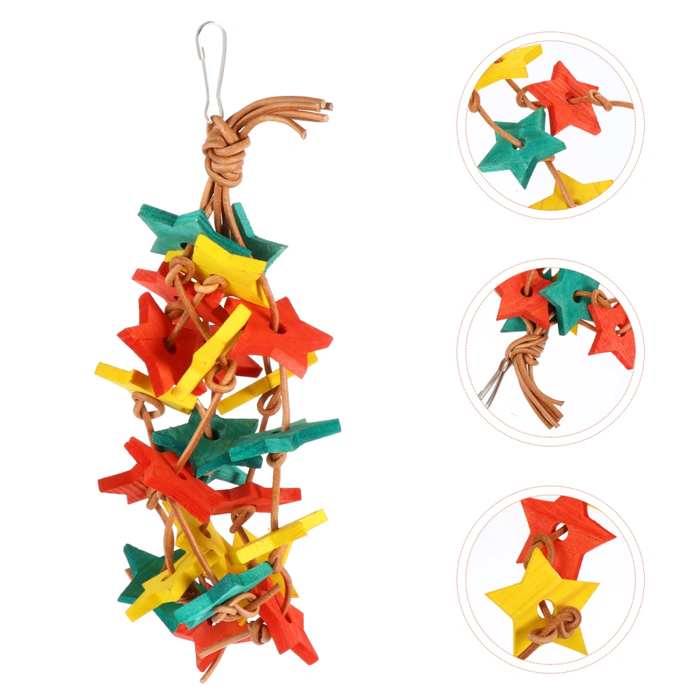 1Pc Bird Chewing Toy Bird Grinding Pendant Cage Hanging Toy Bird Biting Toy