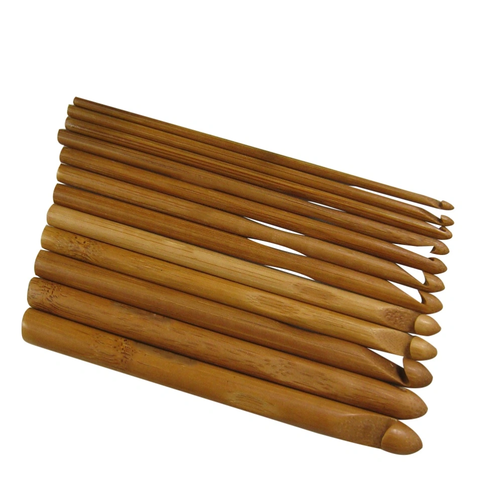 12pcs Wood Knitting Tool Carbonized Knitting Needles for Handmade Creative DIY