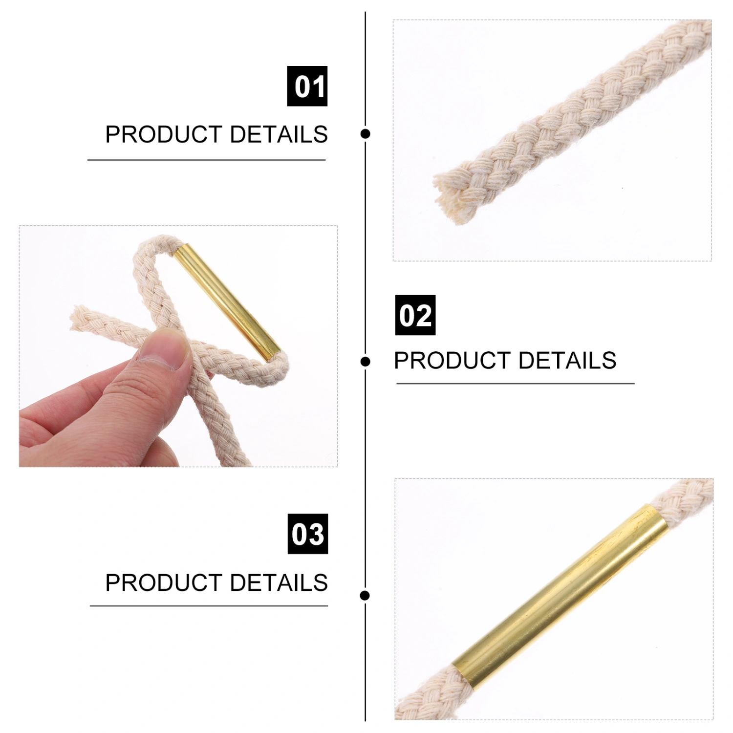 Outdoor Survival Wick Hemp Cord Lighter Hemp Tinder Fire Starters Tinder Rope