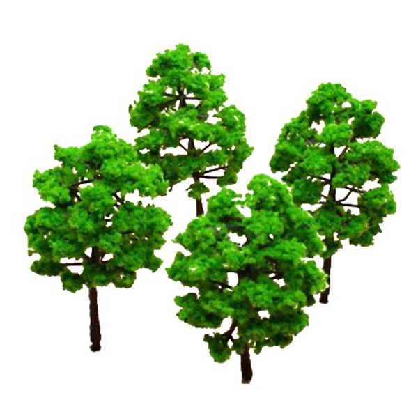 10pcs 3.0 Inch Green Scenery Landscape Model Tree