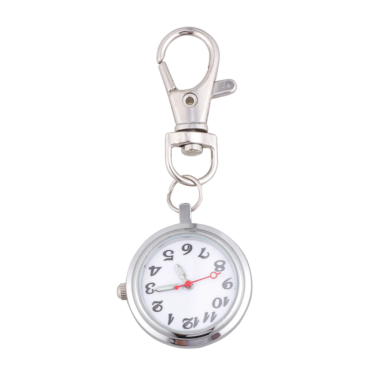 Keychain Pocket Watch Quartz Watch Large Number Couples Watch for Children Men Couples (Large Number）