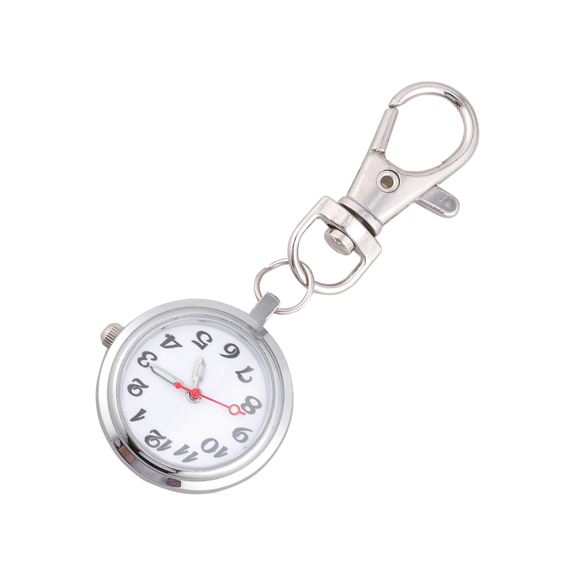 Keychain Pocket Watch Quartz Watch Large Number Couples Watch for Children Men Couples (Large Number）