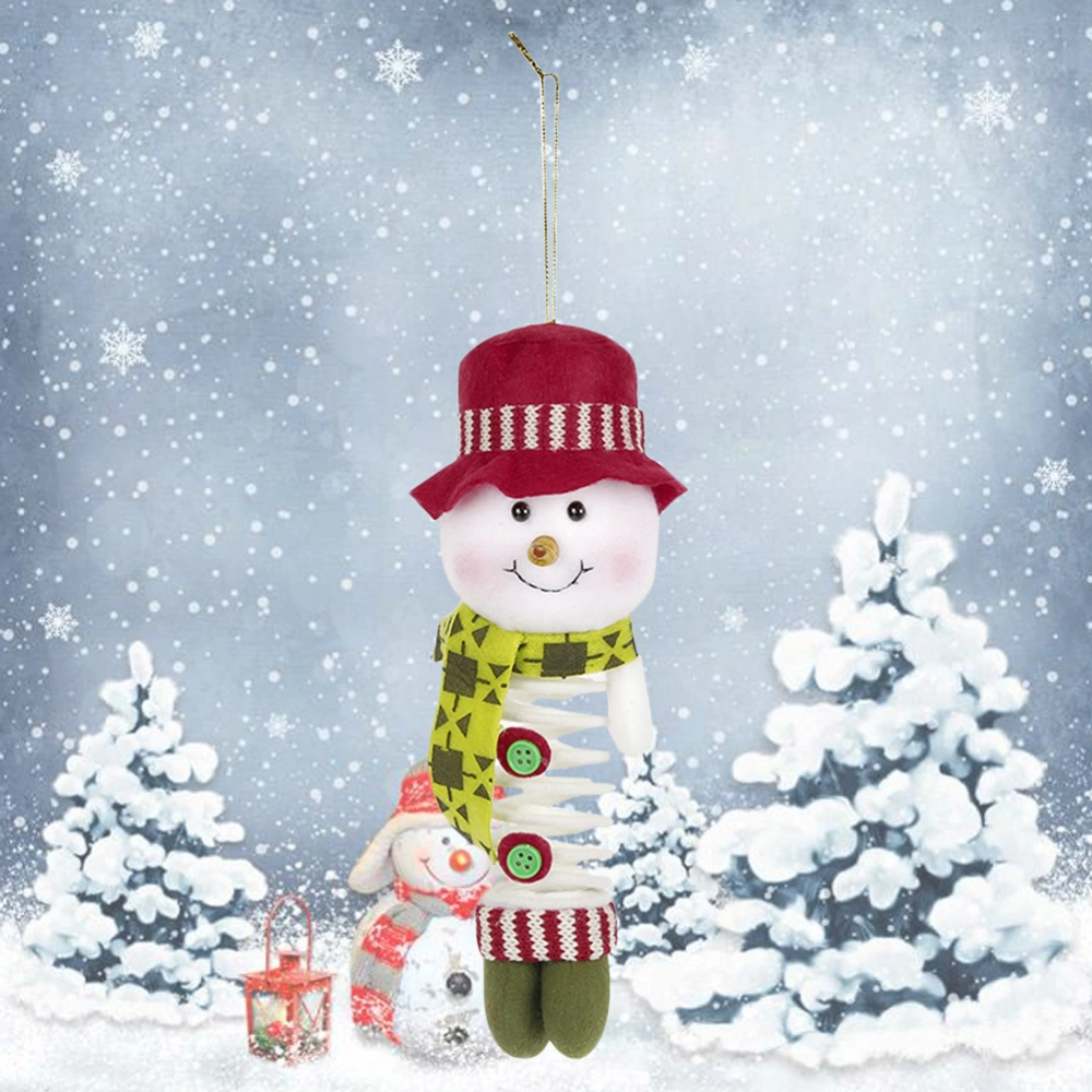 Christmas Snowman Ornament Christmas Spring Hanging Pendant Xmas Tree Decoration for Home Office Bar Hotel