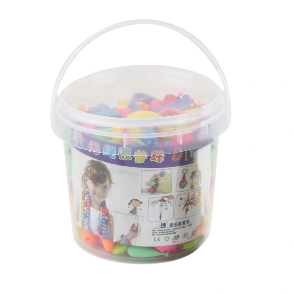 290PCs Plastic DIY Handmade String Beads DIY Jewelry Necklace Bracelet Making Accessory Toy Kids Educational Plaything for Girls with a English Album of Painting