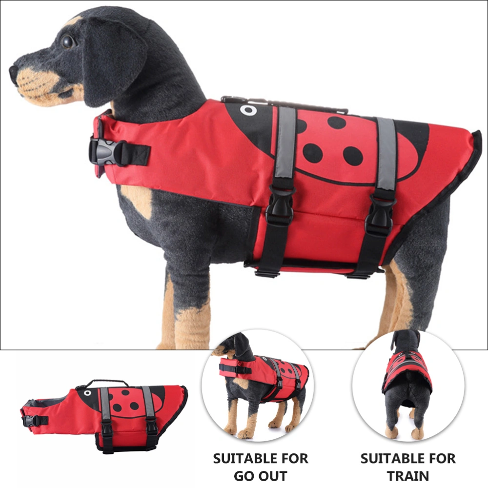 Adorable Dog Life Vest with Handle Puppy Safety Vest with Reflective Strap