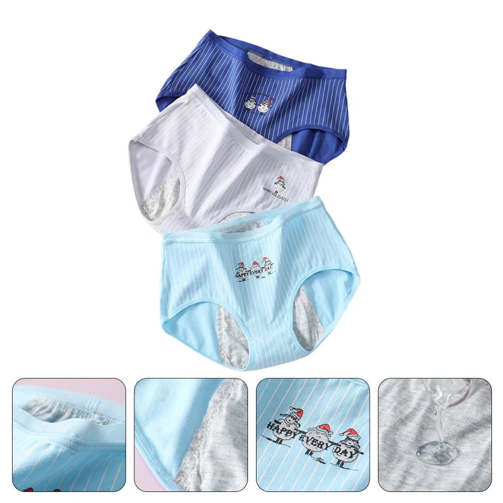 3pcs Breathable Girls Period Underpants Women Underpants Menstrual Period Pants