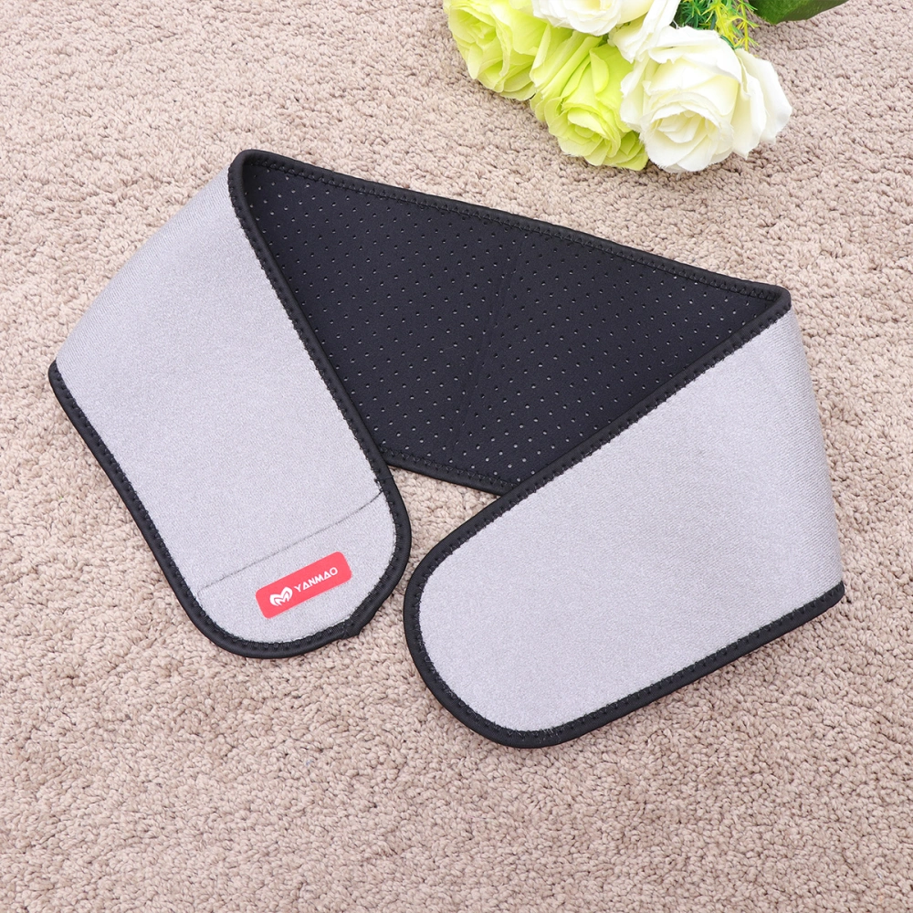 Children Sports Waist Supporter Breathable Mesh Elastic Lumbar Brace Belt Strap Grey