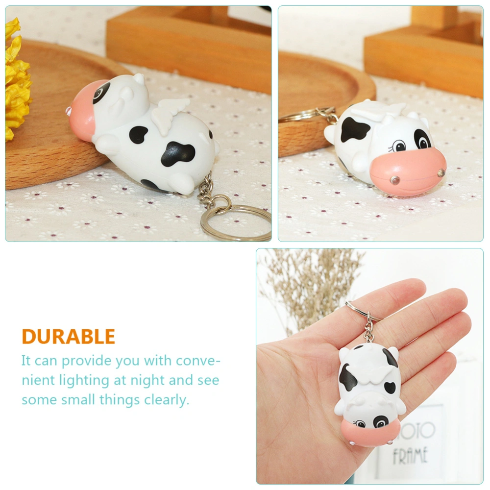 2pcs Adorable Cows Handbag Pendants Cartoon Keys Pendants Bag Hanging Adorns