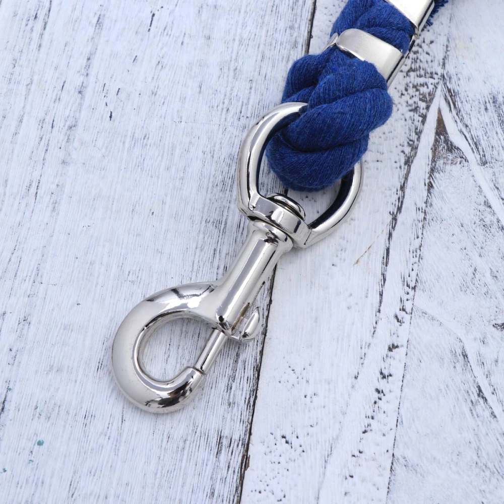 Cotton 2 Metre Strong Horse Pony Lead Rope With Trigger Clip Snap Hook (Royal Blue)