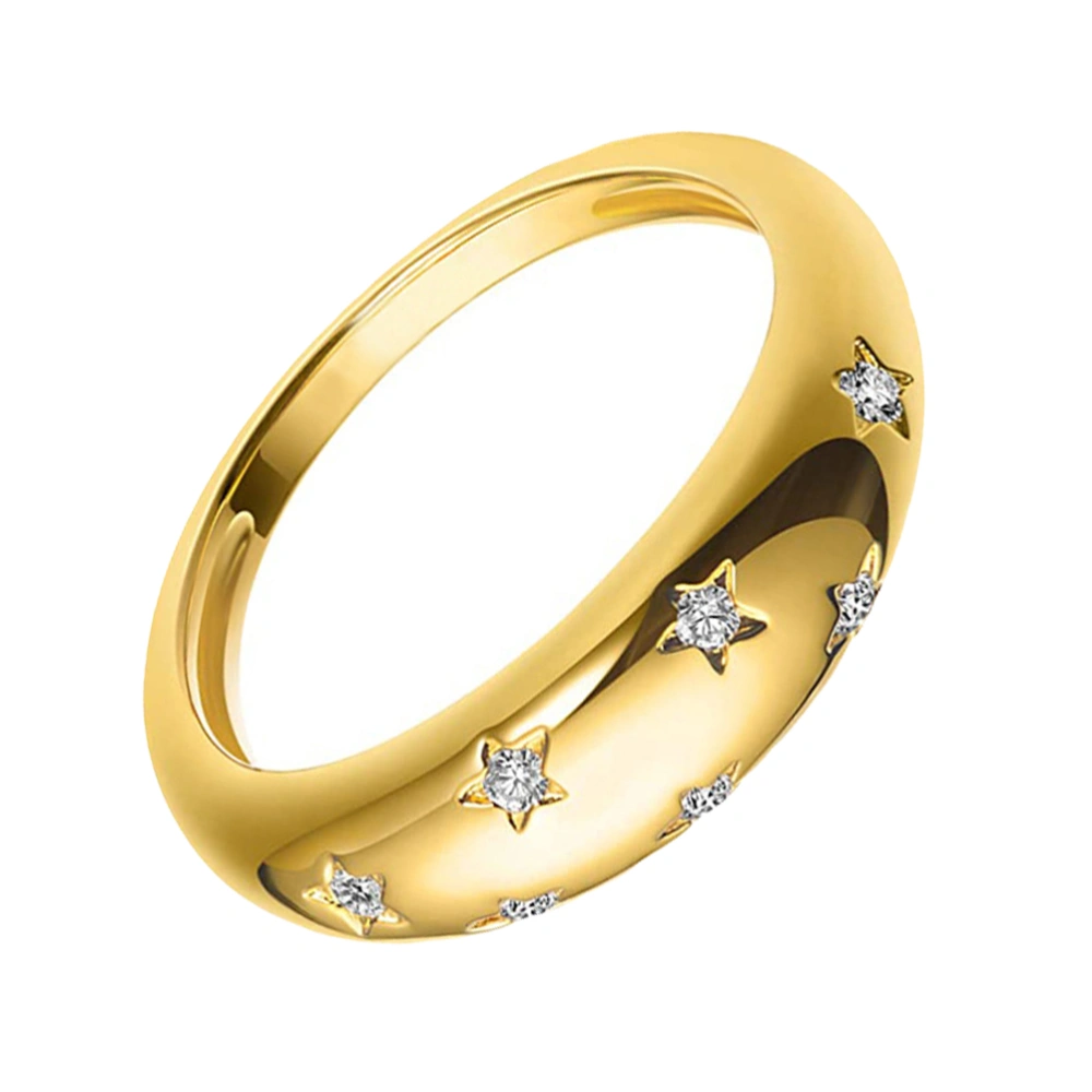 1pc Gold Star Finger Jewelry Exquisite Finger Ring for Finger Decoration