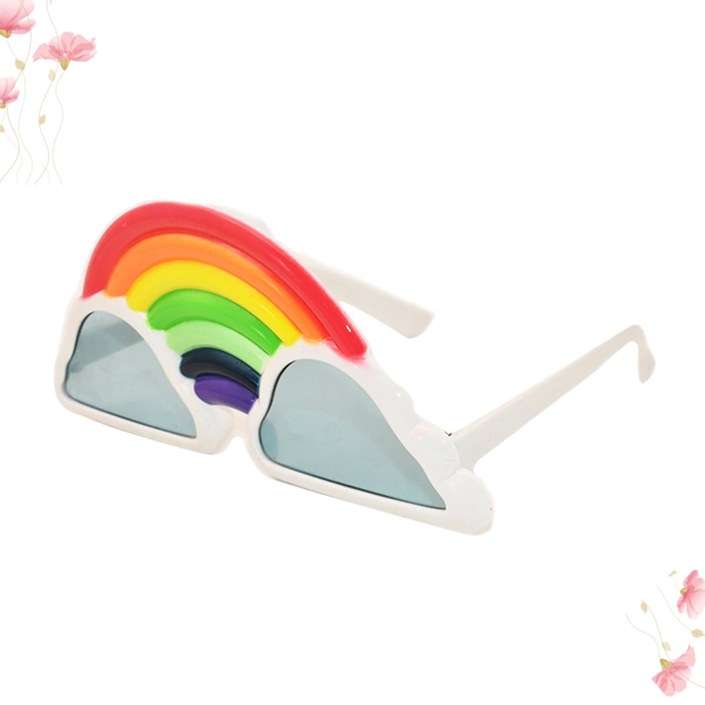 2pcs Rainbow Cloud Glasses Dancing Party Glasses Funny Cosplay Eyeglasses Party Supplies