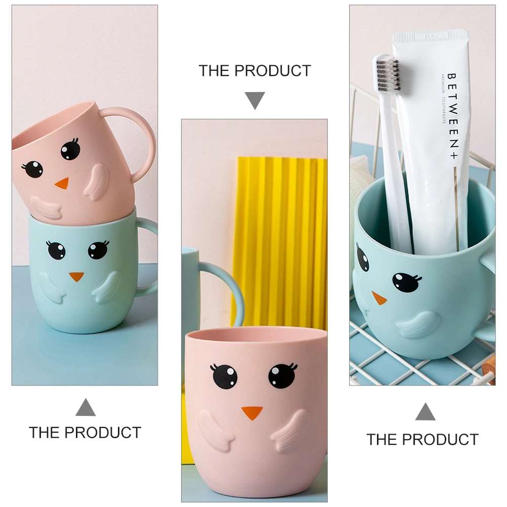 4 Pcs Frosted Washing Cups Adorable Wash Cups Simple Children Toothbrush Cups