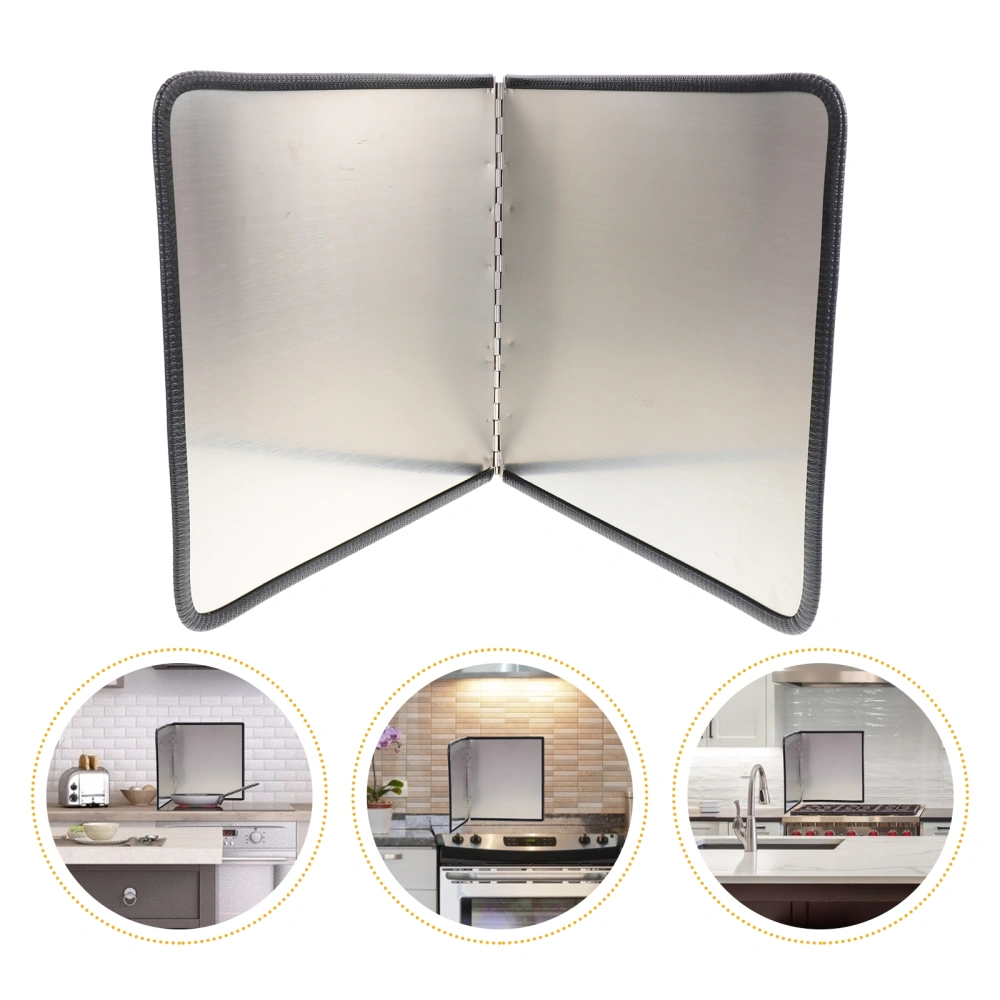 1 Pc Anti-oil Board Stainless Oil Baffles Oil-splash Baffles Kitchen Supply