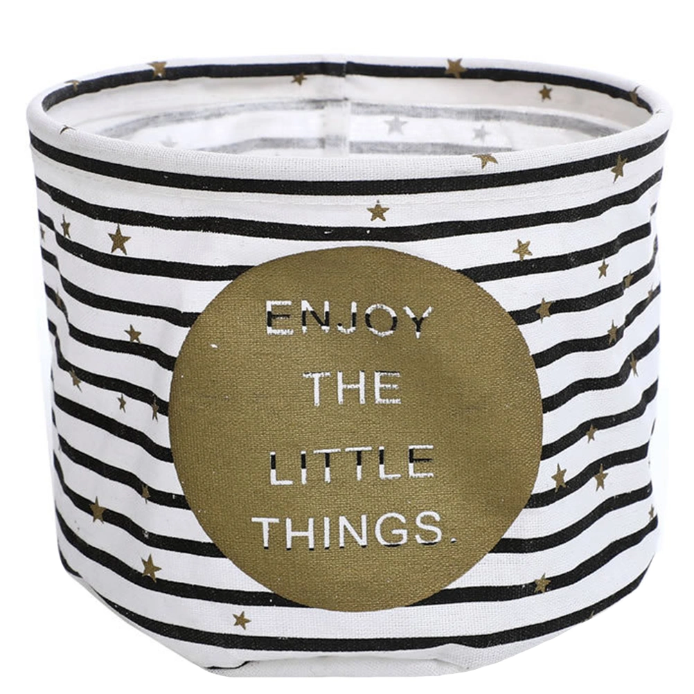 1 Pc Foldable Cotton Desk Storage Boxes Waterproof Storage Basket Organizer