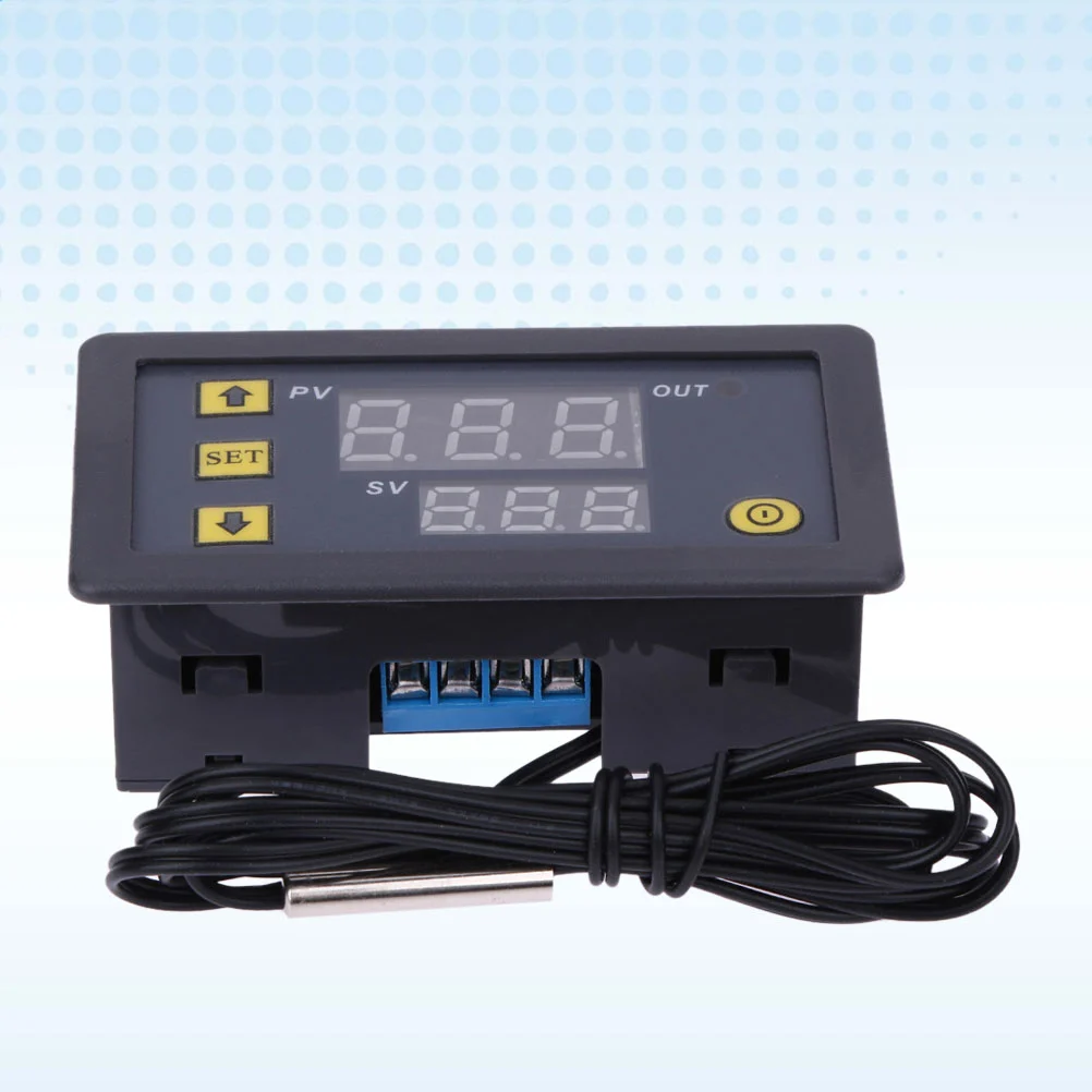 12V Digital Temperature Controller High Precision Digital Display Temperature Controller for Home Office Store (Black)