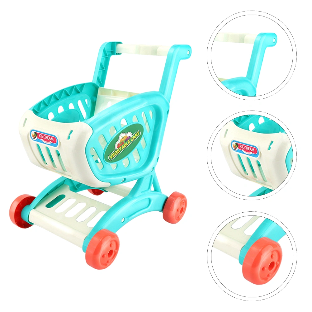 1Pc Kids Mini Supermarket Cart Toy Children Simulation Shopping Cart Toy