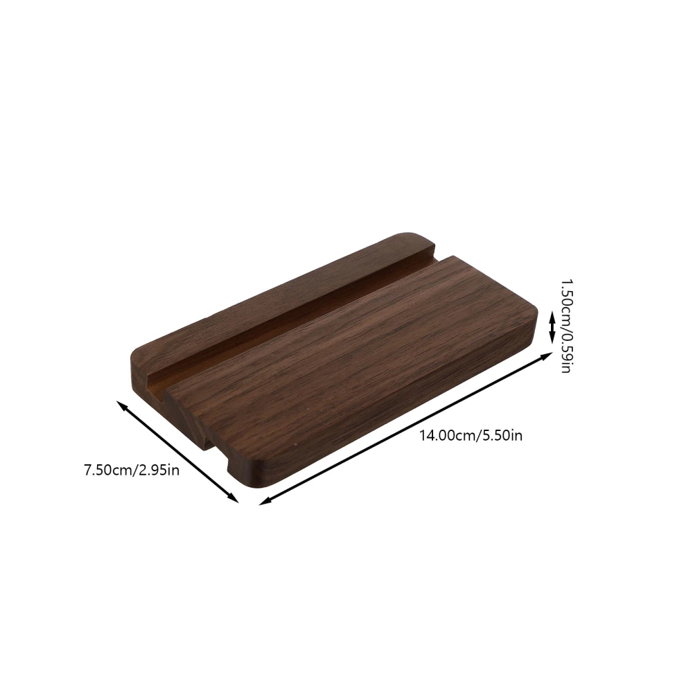 1Pc Universal Phone Stand Desktop Tablet Rack Walnut Phone Holder for Home