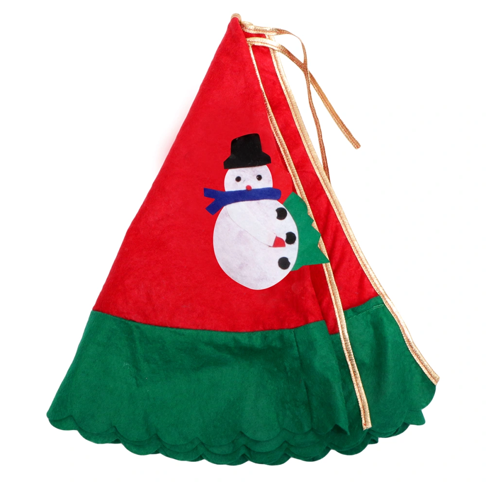 1Pc Christmas Tree Skirt Decorative Props Party Tree Apron Floor Ornaments