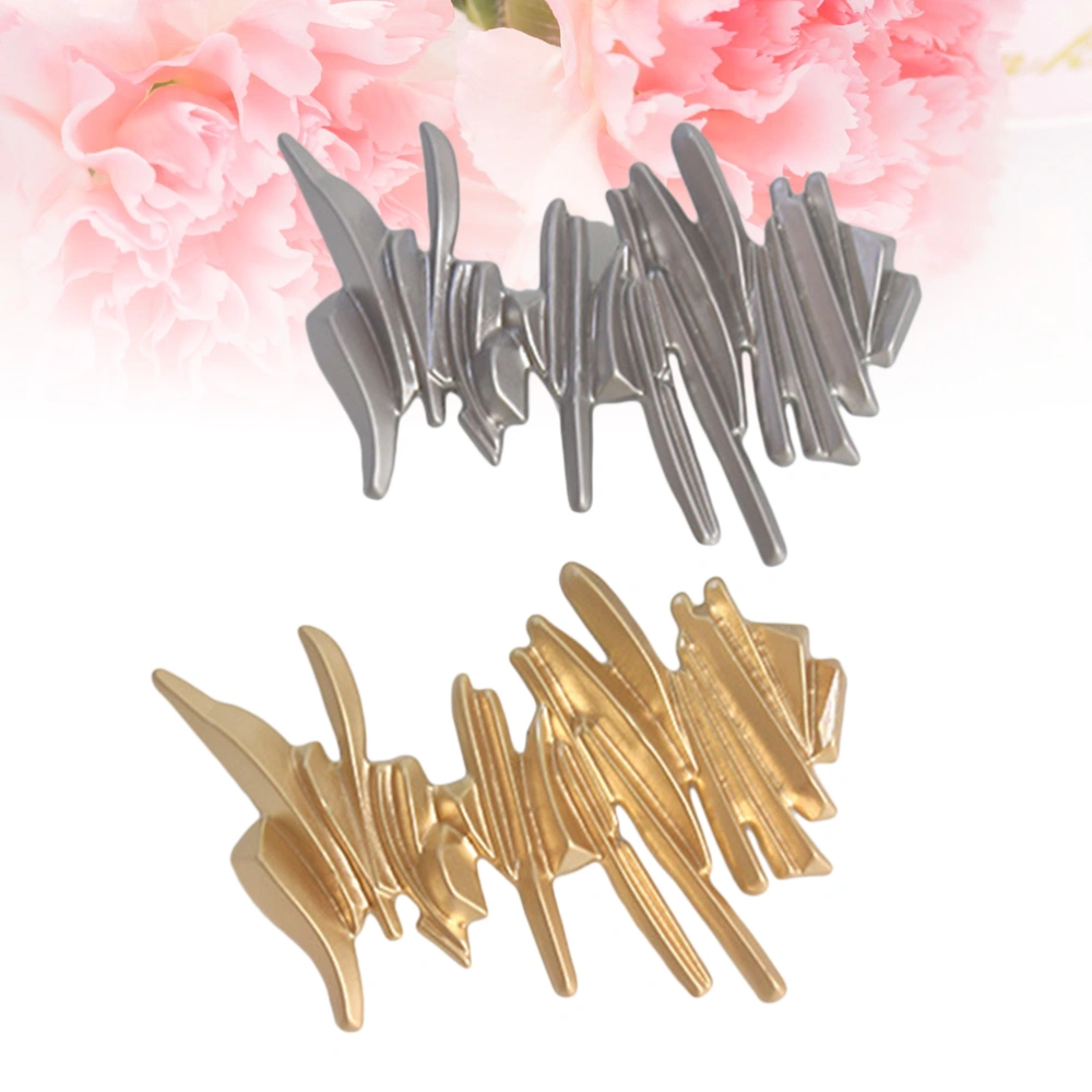 2pcs Ponytail Hair Clips Matte Hairpin Barrette Hair Accessories for Women Girls Ladies