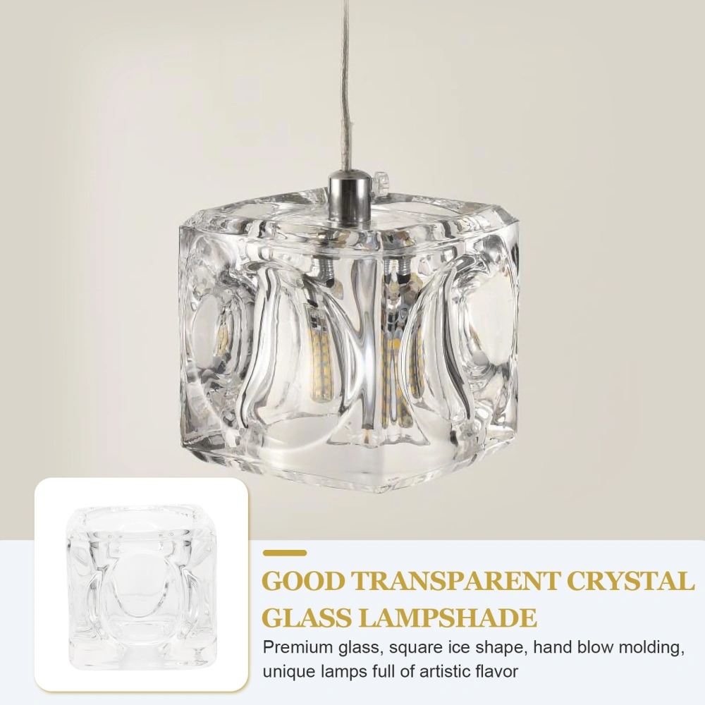 Transparent Glass Lampshade Home Ceiling Light Shade Practical Light Accessory